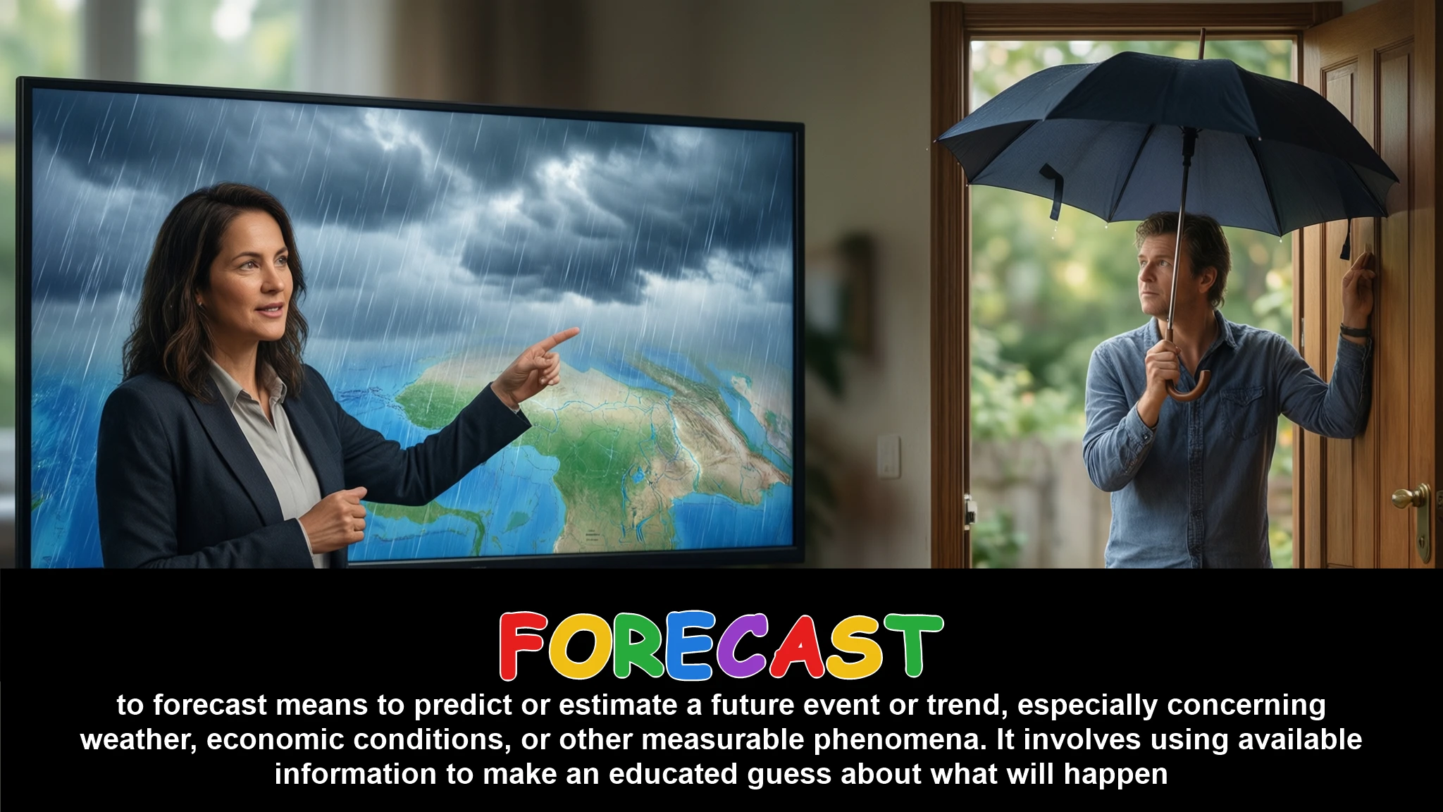 English Illustration for forecast